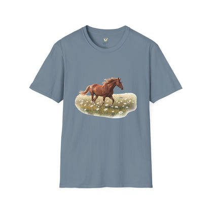 Horse Trotting In A Field T-Shirt