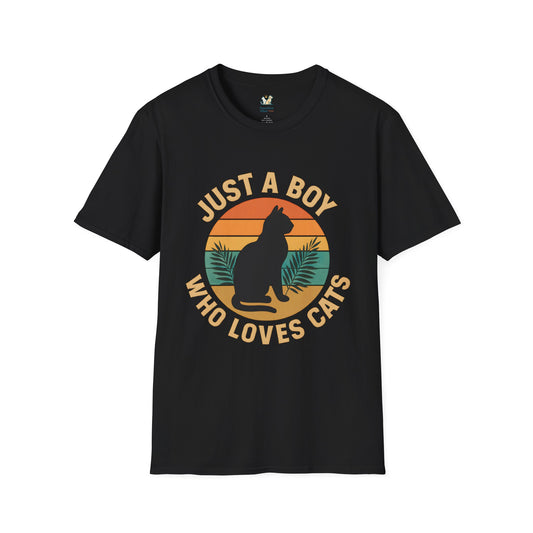 Boy Who Loves Cats T-Shirt