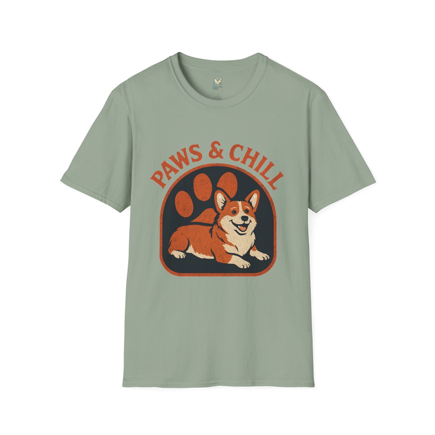 Corgi Paw Print T-Shirt