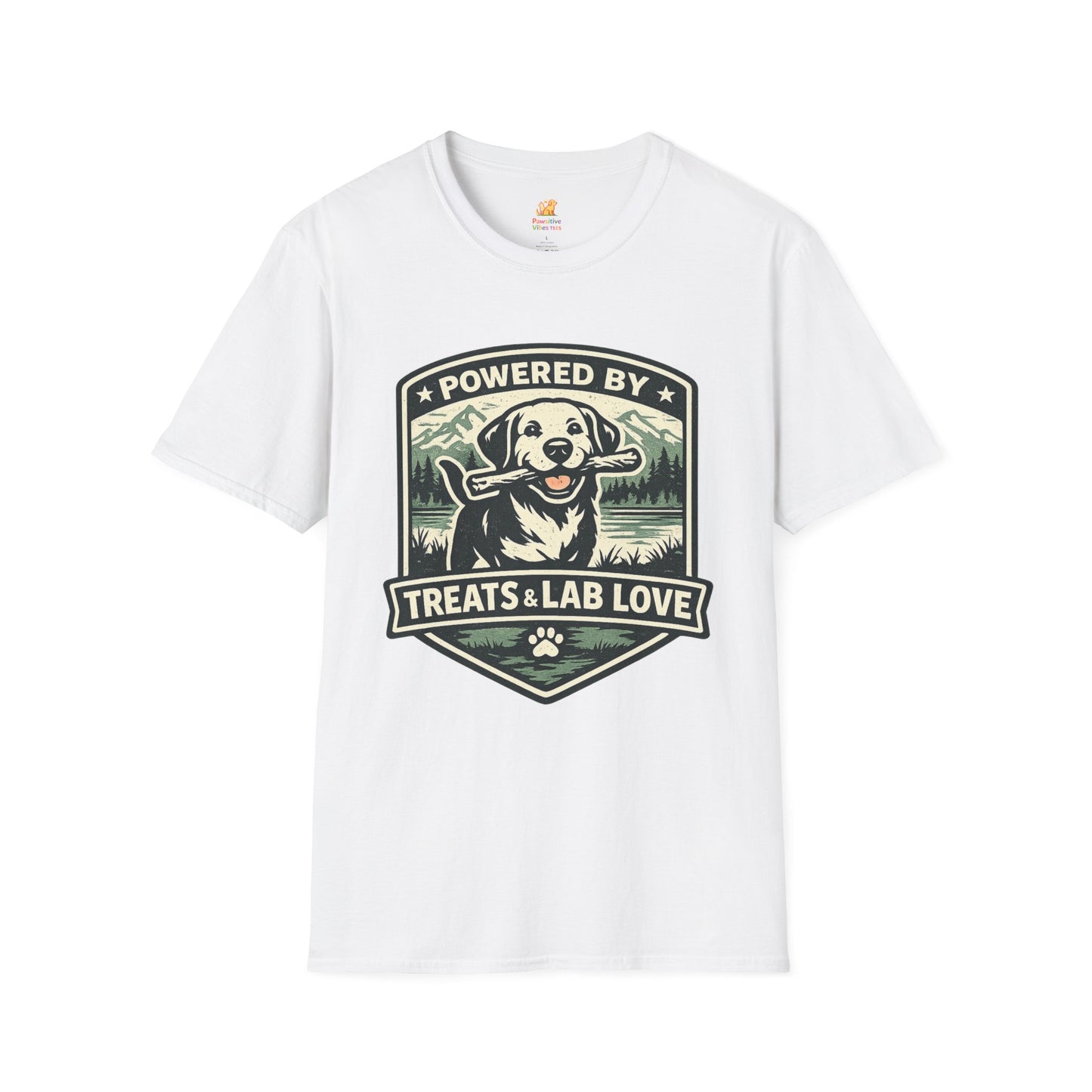 Powered By Treats & Lab Love  T-Shirt