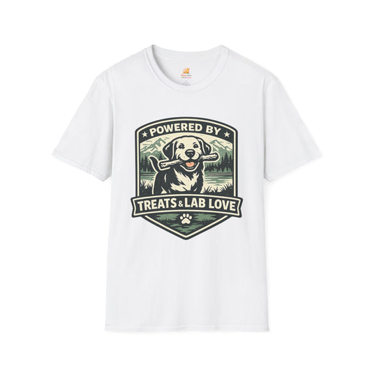 Powered By Treats & Lab Love  T-Shirt