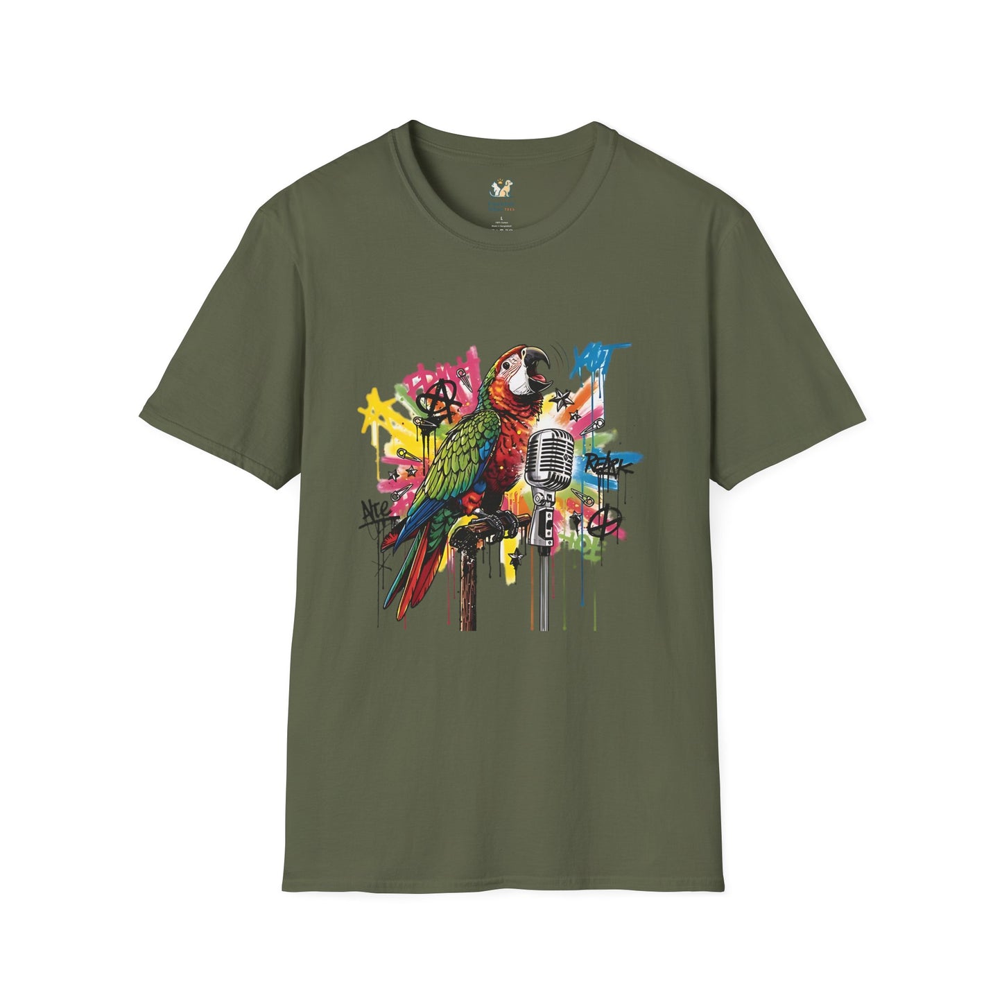 Punk Parrot Singing T-Shirt