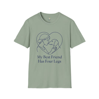 Dog and Woman Heart T-Shirt