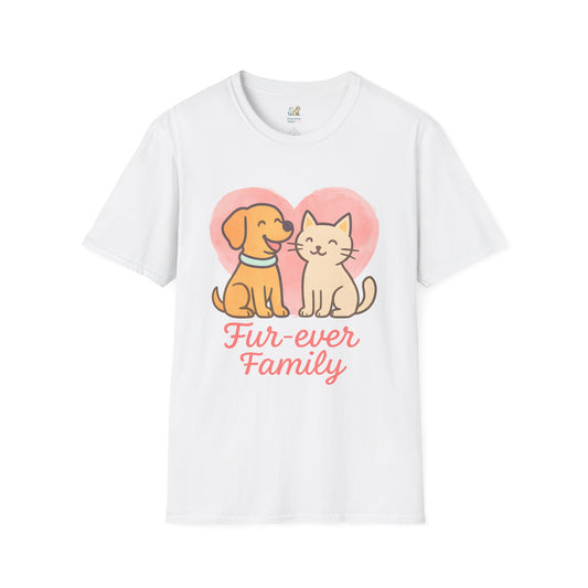 Dog and Cat Fur-ever Family T-Shirt