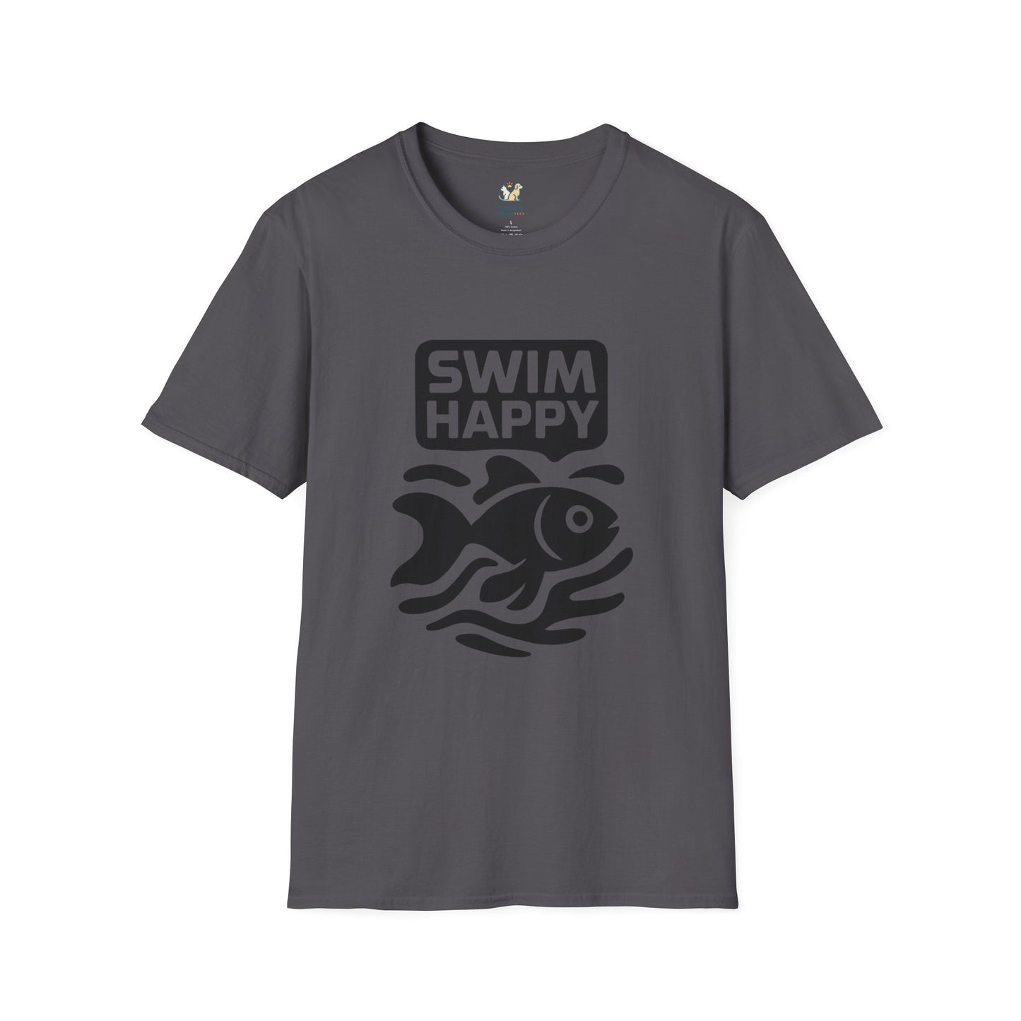 Swim Happy Dark silhouette Goldfish T-Shirt