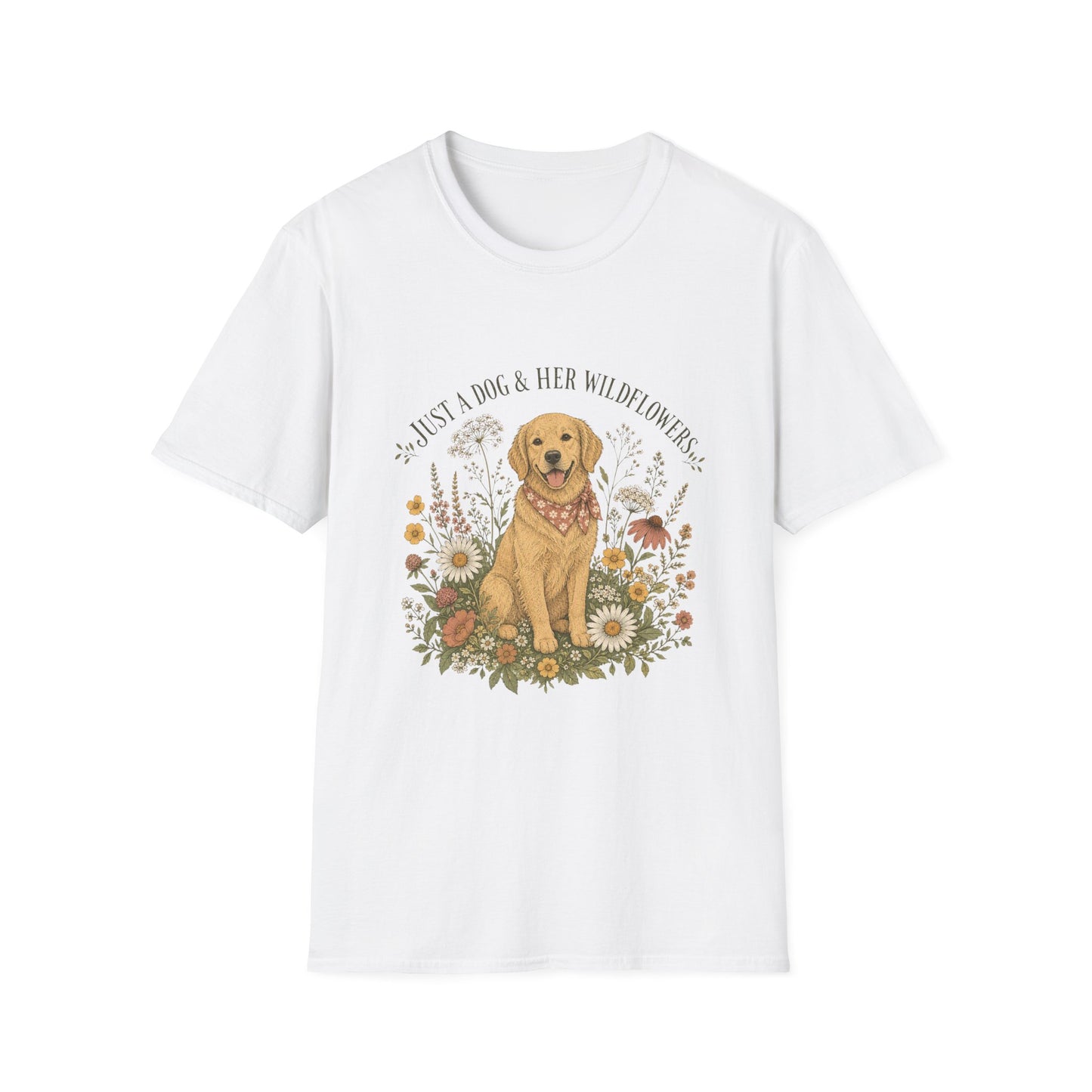 Just A Dog And Her Wildflowers T-Shirt