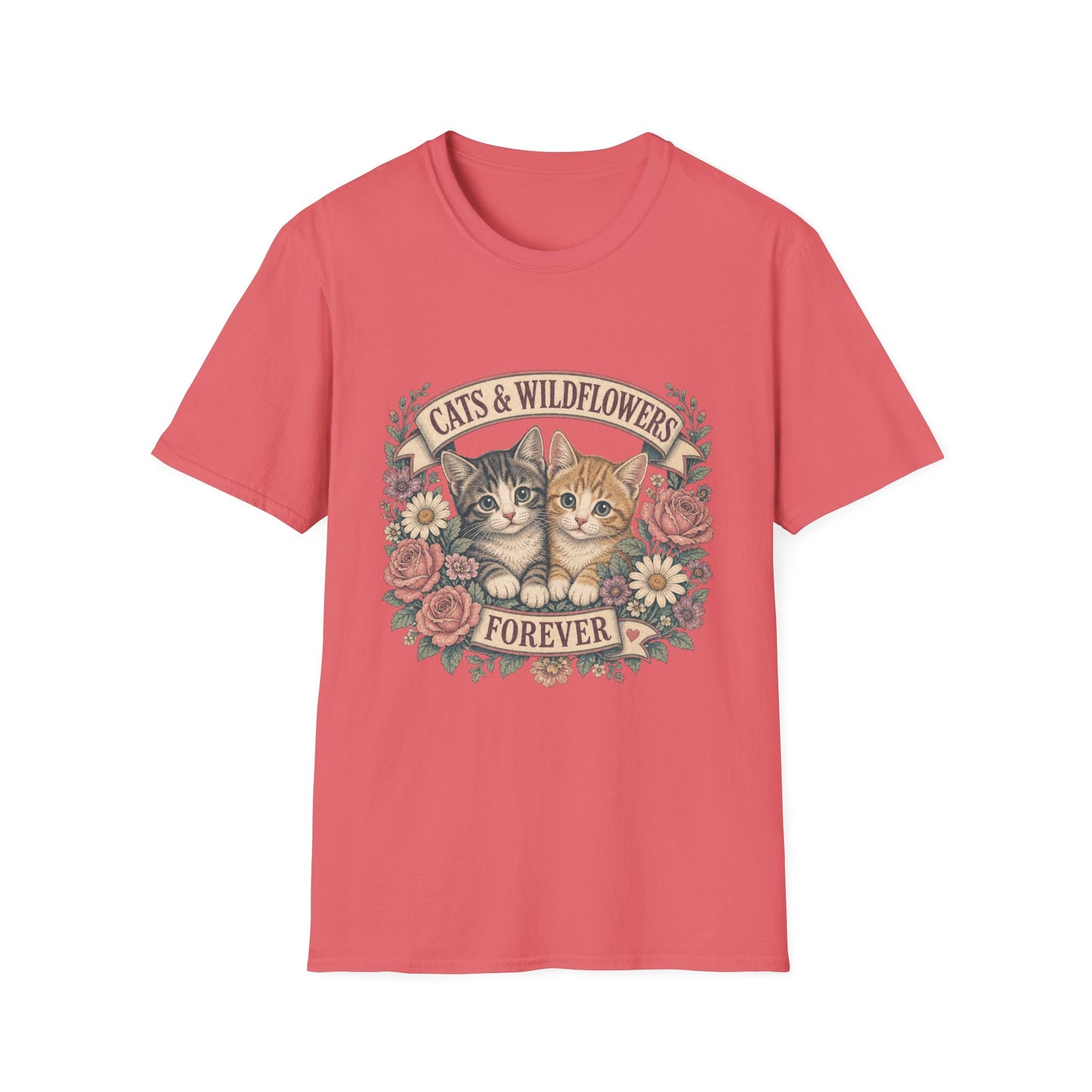 Cats & Wildflowers Forever T-Shirt