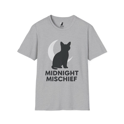 Midnight Mischief Moonlit Cat T-Shirt