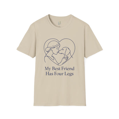 Dog and Woman Heart T-Shirt