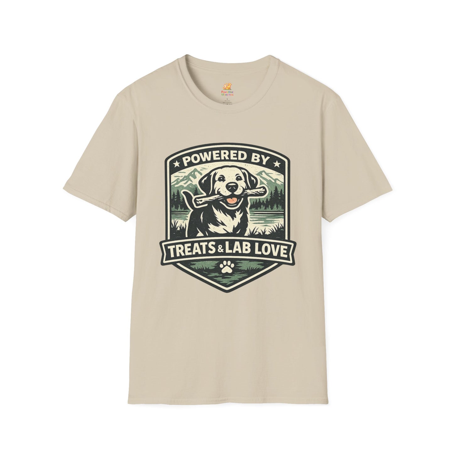 Powered By Treats & Lab Love  T-Shirt