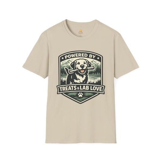 Powered By Treats & Lab Love  T-Shirt