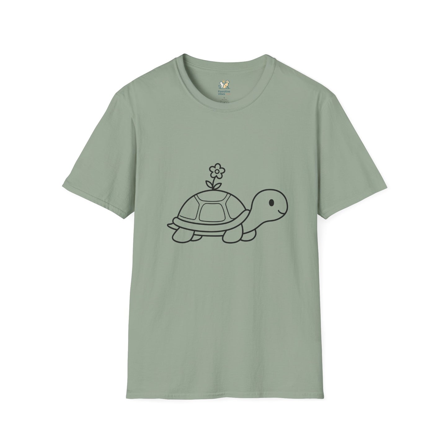 Turtle Line Art T-Shirt