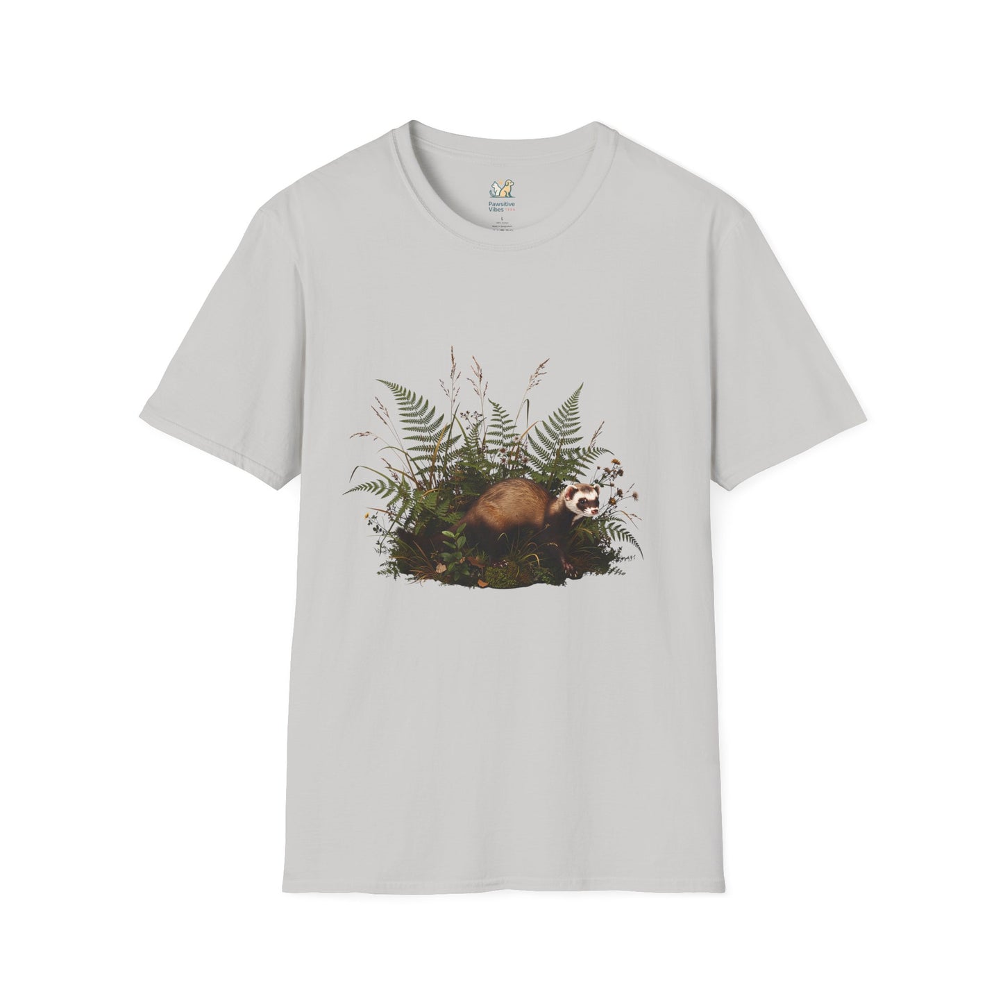 Ferret Weaving Through Ferns T-Shirt