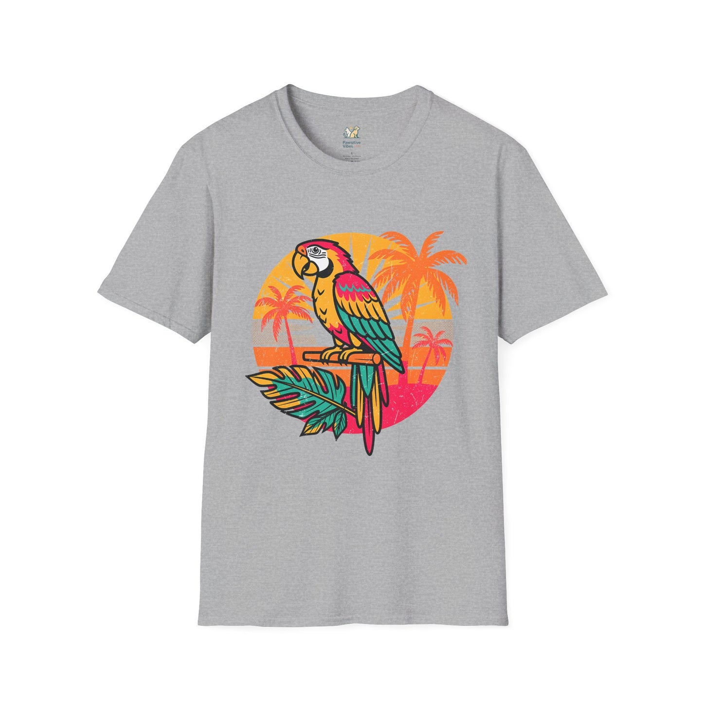 Retro Tropical Parrot T-Shirt