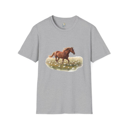 Horse Trotting In A Field T-Shirt