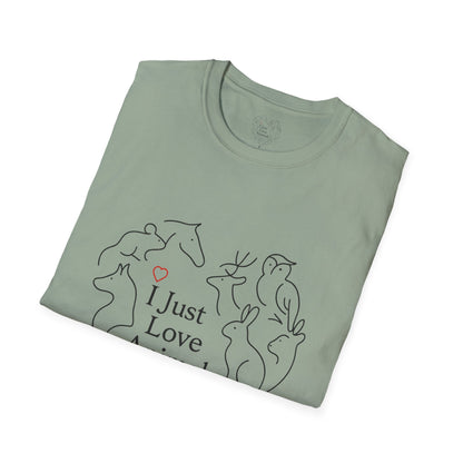 I Just Love Animals T-Shirt