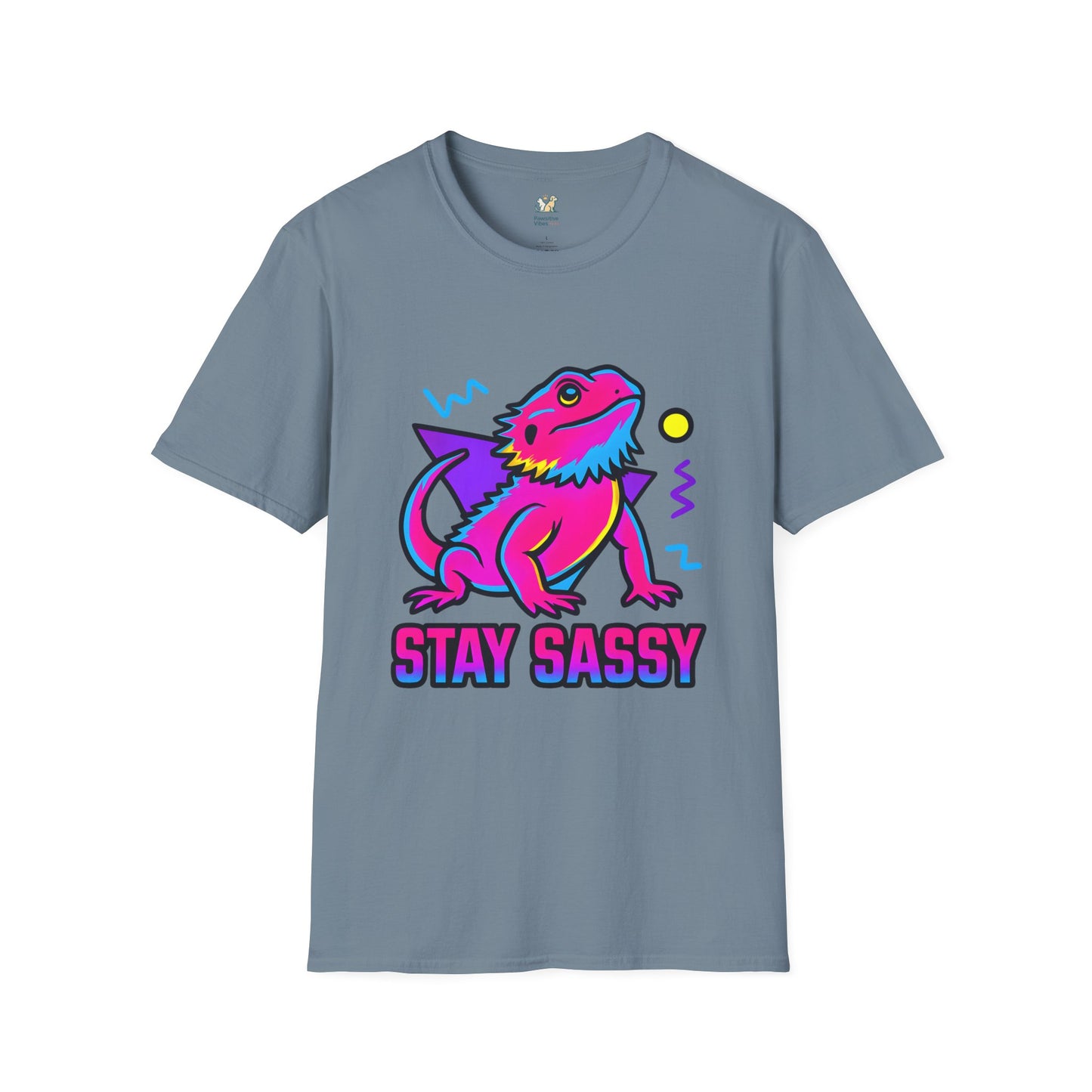 Neon Lizard Illustration T-Shirt