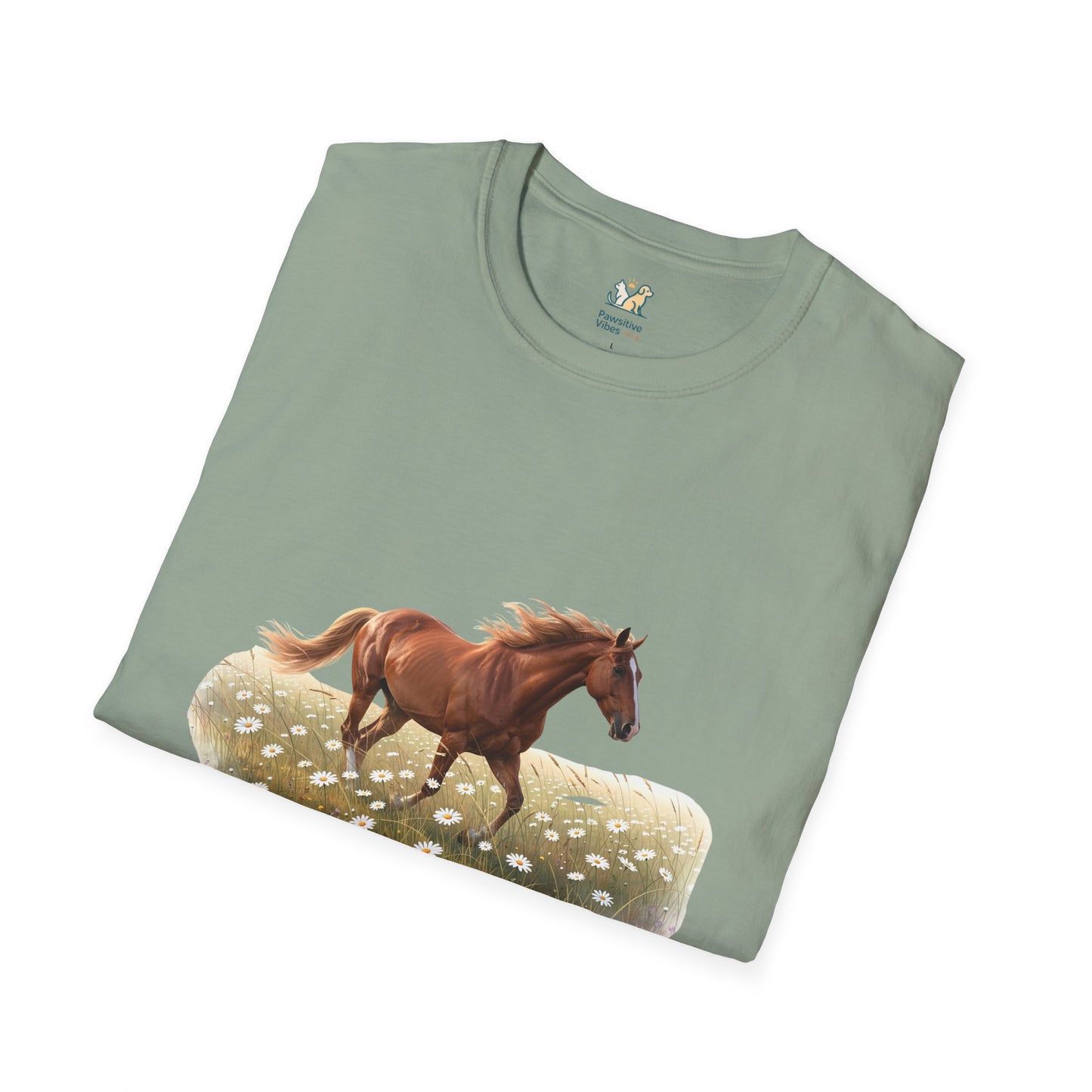 Horse Trotting In A Field T-Shirt