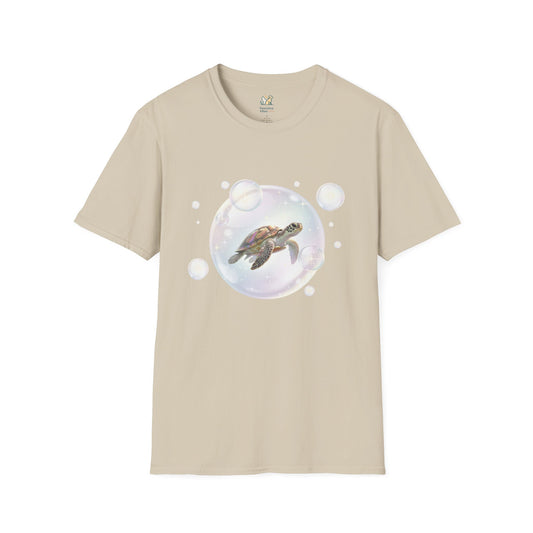 Turtle Floating In Bubble T-Shirt