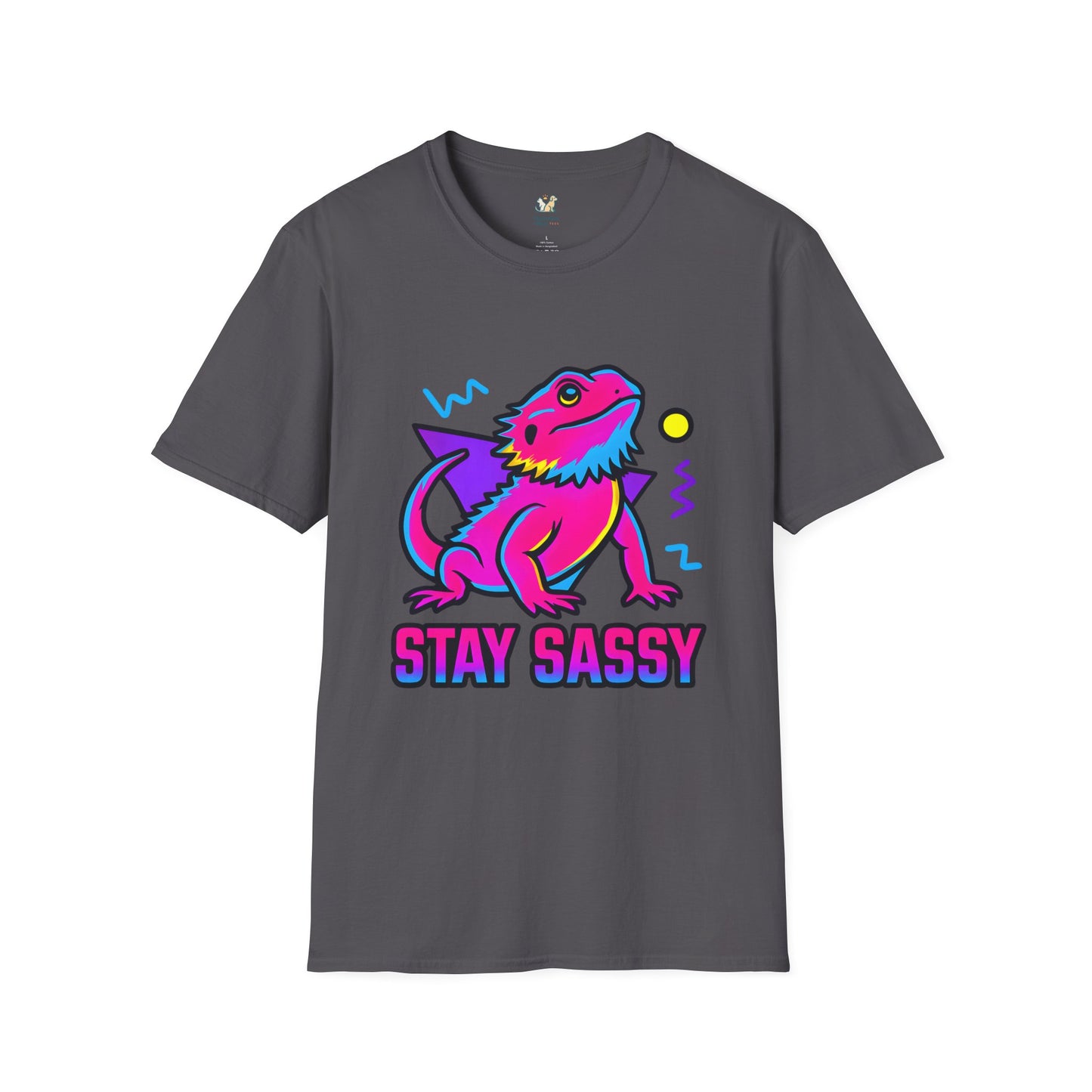 Neon Lizard Illustration T-Shirt
