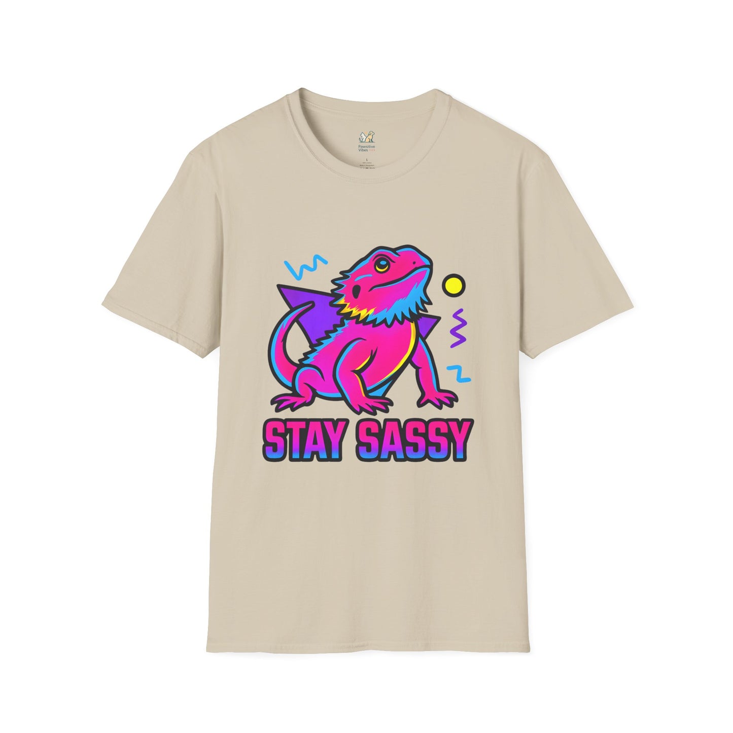 Neon Lizard Illustration T-Shirt