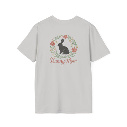 Bunny Mom Floral Wreath T-Shirt
