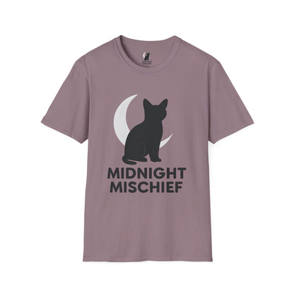 Midnight Mischief Moonlit Cat T-Shirt