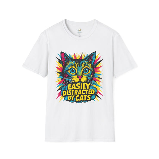 Easily Distracted by Cats T-Shirt
