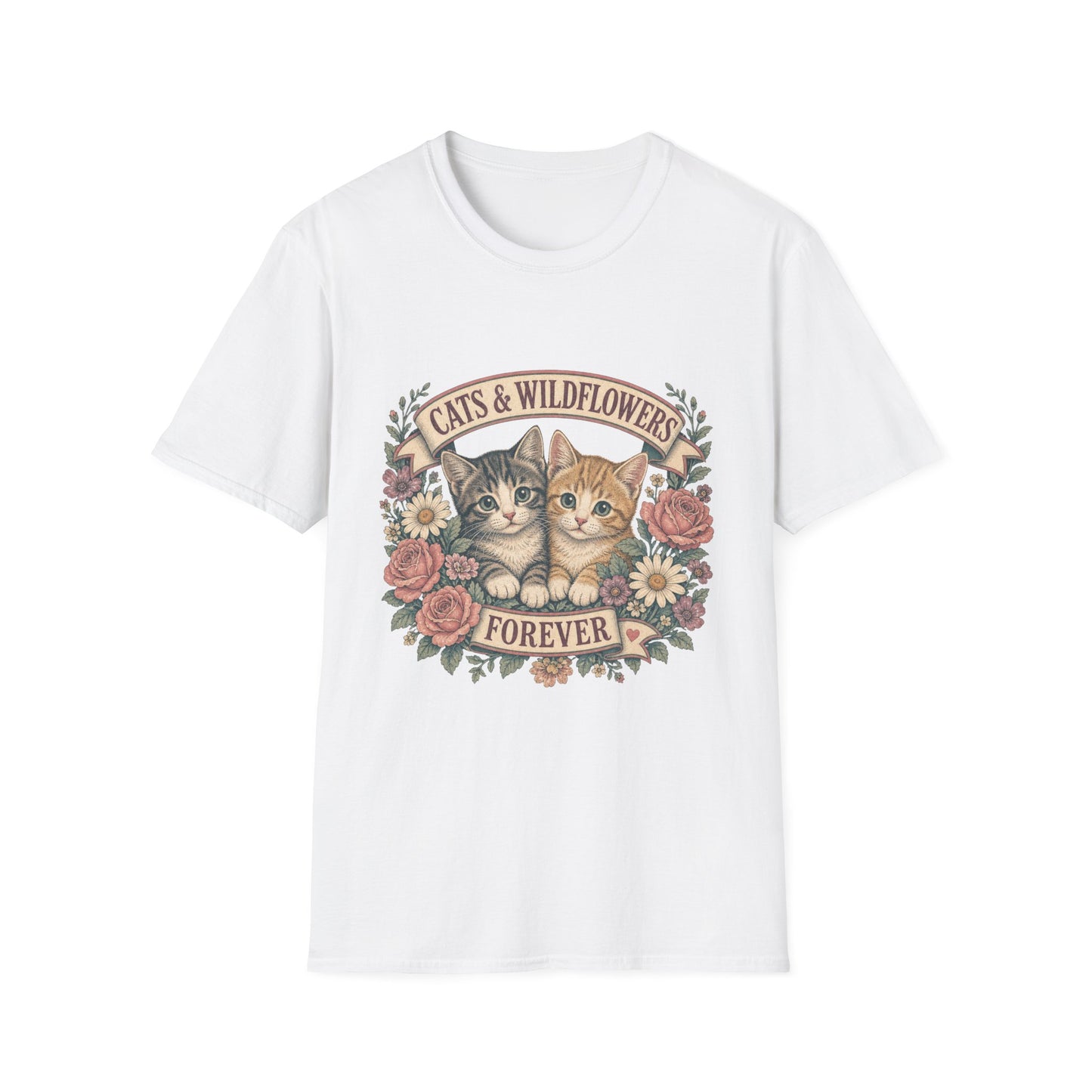 Cats & Wildflowers Forever T-Shirt