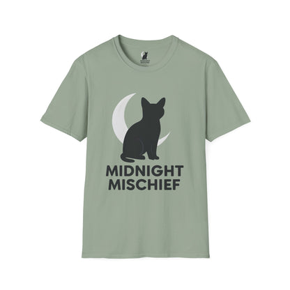 Midnight Mischief Moonlit Cat T-Shirt