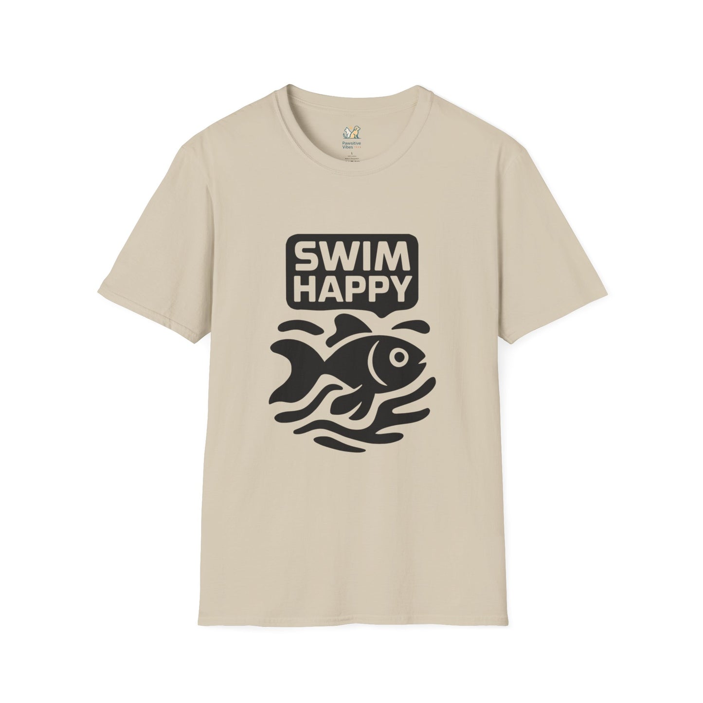 Swim Happy Dark silhouette Goldfish T-Shirt