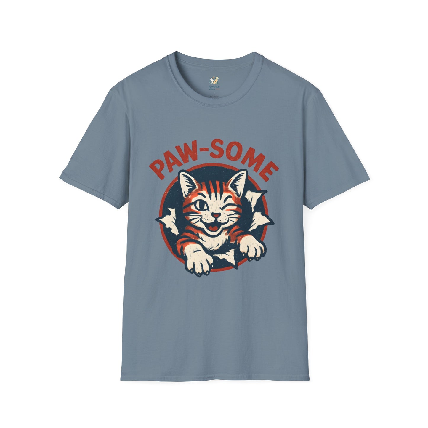 Pawsome Cat Logo T-Shirt