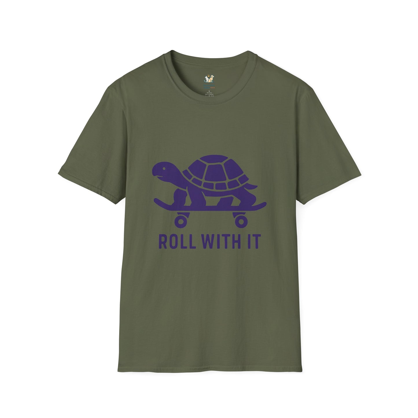 Roll With ItTurtle on Skateboard T-Shirt