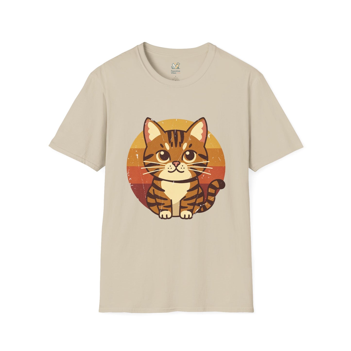 70s Tabby Cat Graphic T-Shirt