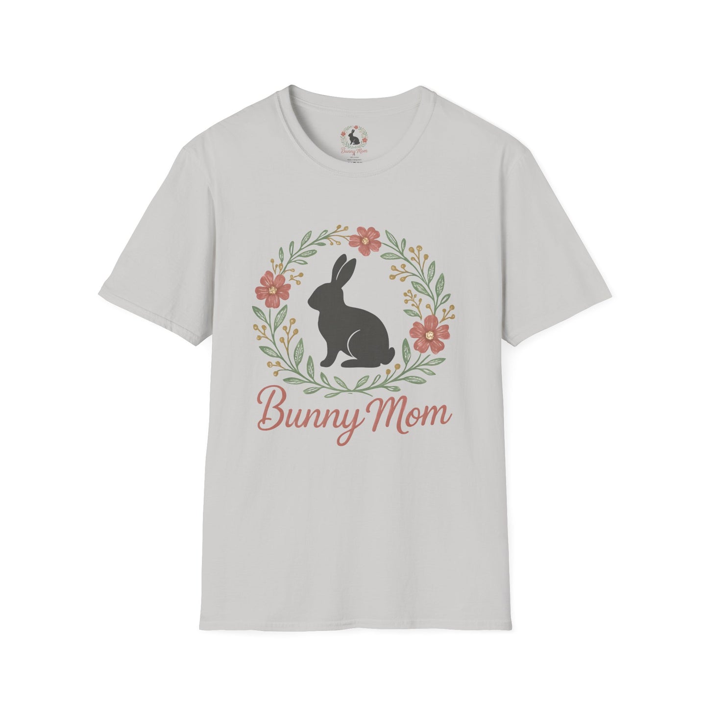 Bunny Mom Floral Wreath T-Shirt