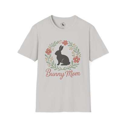 Bunny Mom Floral Wreath T-Shirt