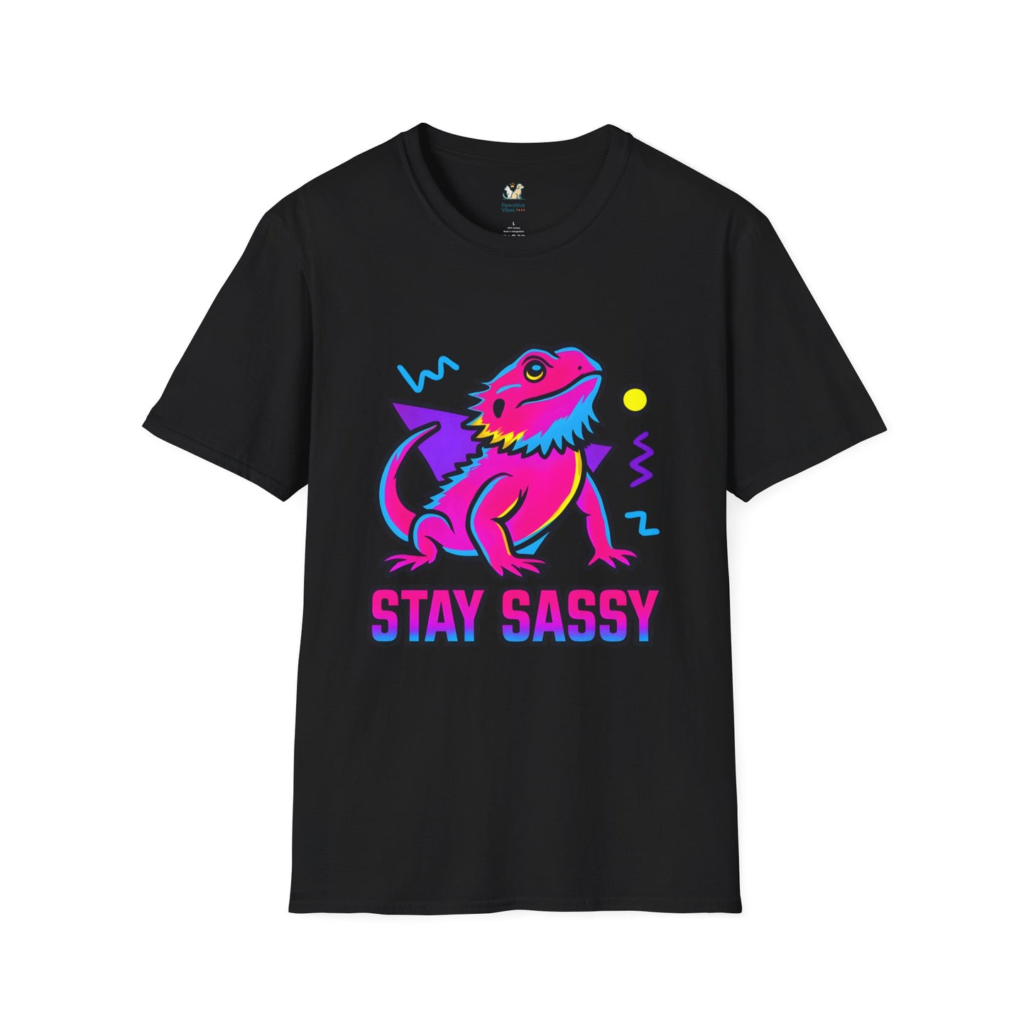 Neon Lizard Illustration T-Shirt