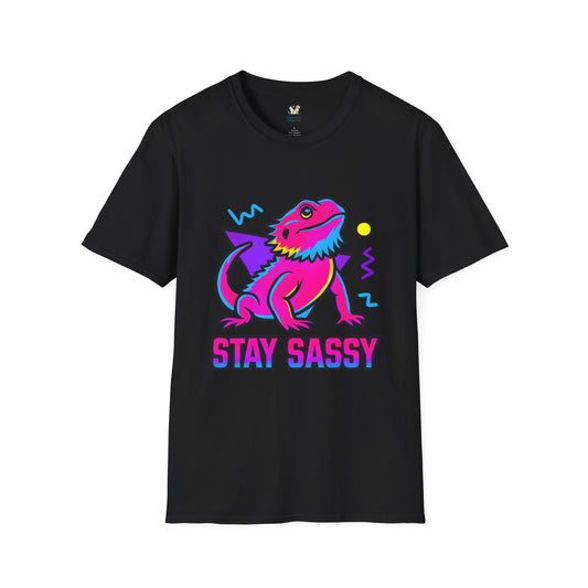 Neon Lizard Illustration T-Shirt