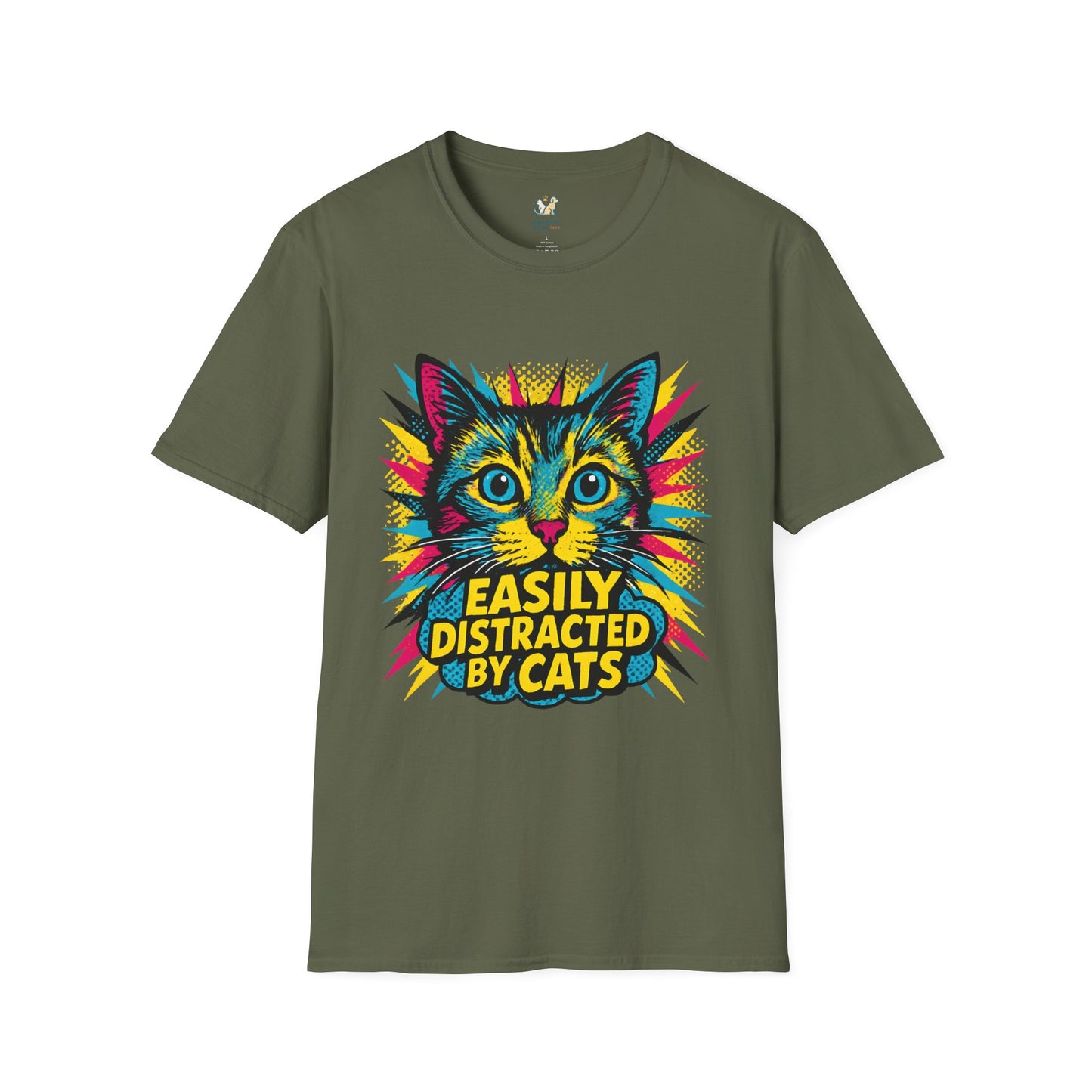 Easily Distracted by Cats T-Shirt