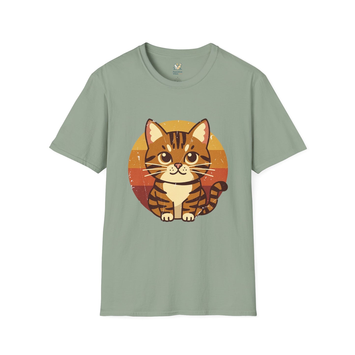 70s Tabby Cat Graphic T-Shirt