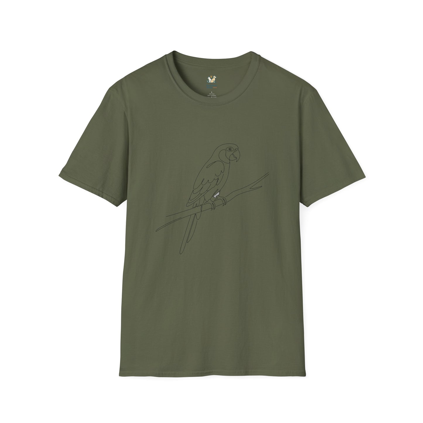 Parrot Line Art T-Shirt