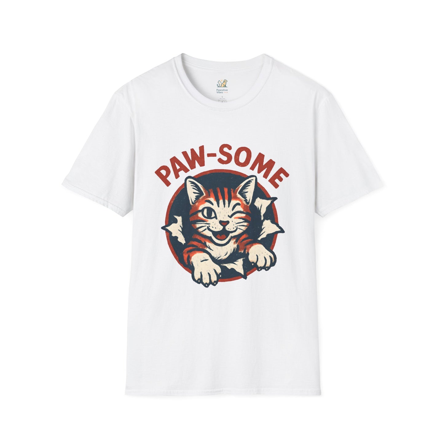 Pawsome Cat Logo T-Shirt