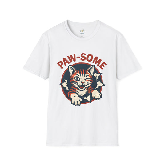 Pawsome Cat Logo T-Shirt