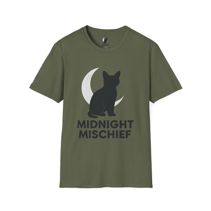 Midnight Mischief Moonlit Cat T-Shirt