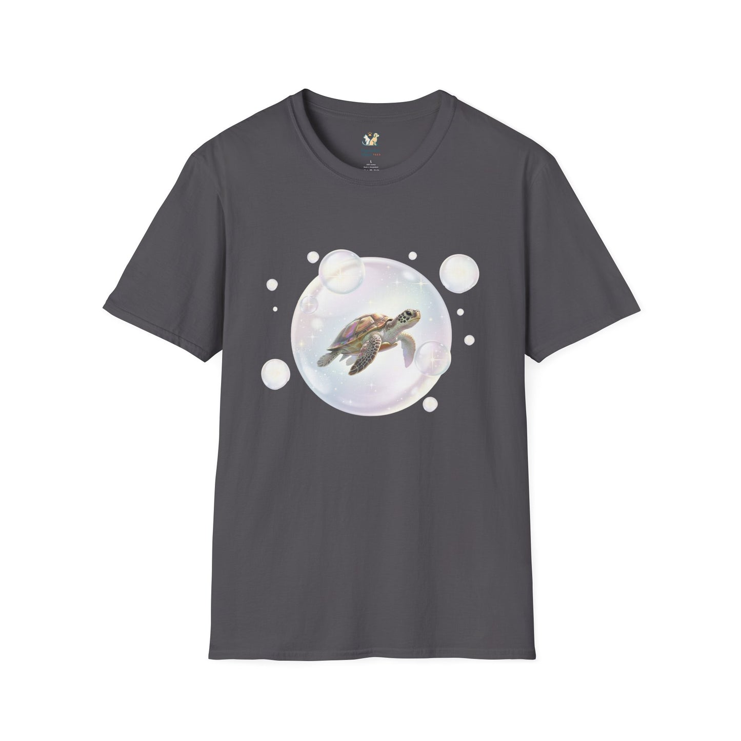 Turtle Floating In Bubble T-Shirt