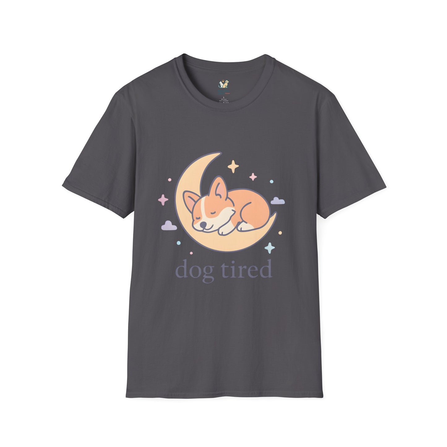 Dog Tired on Moon T-Shirt