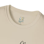 Sitting Cat Line Art T-Shirt