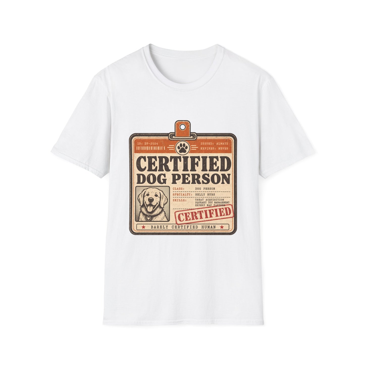 Certified Dog Person T-Shirt