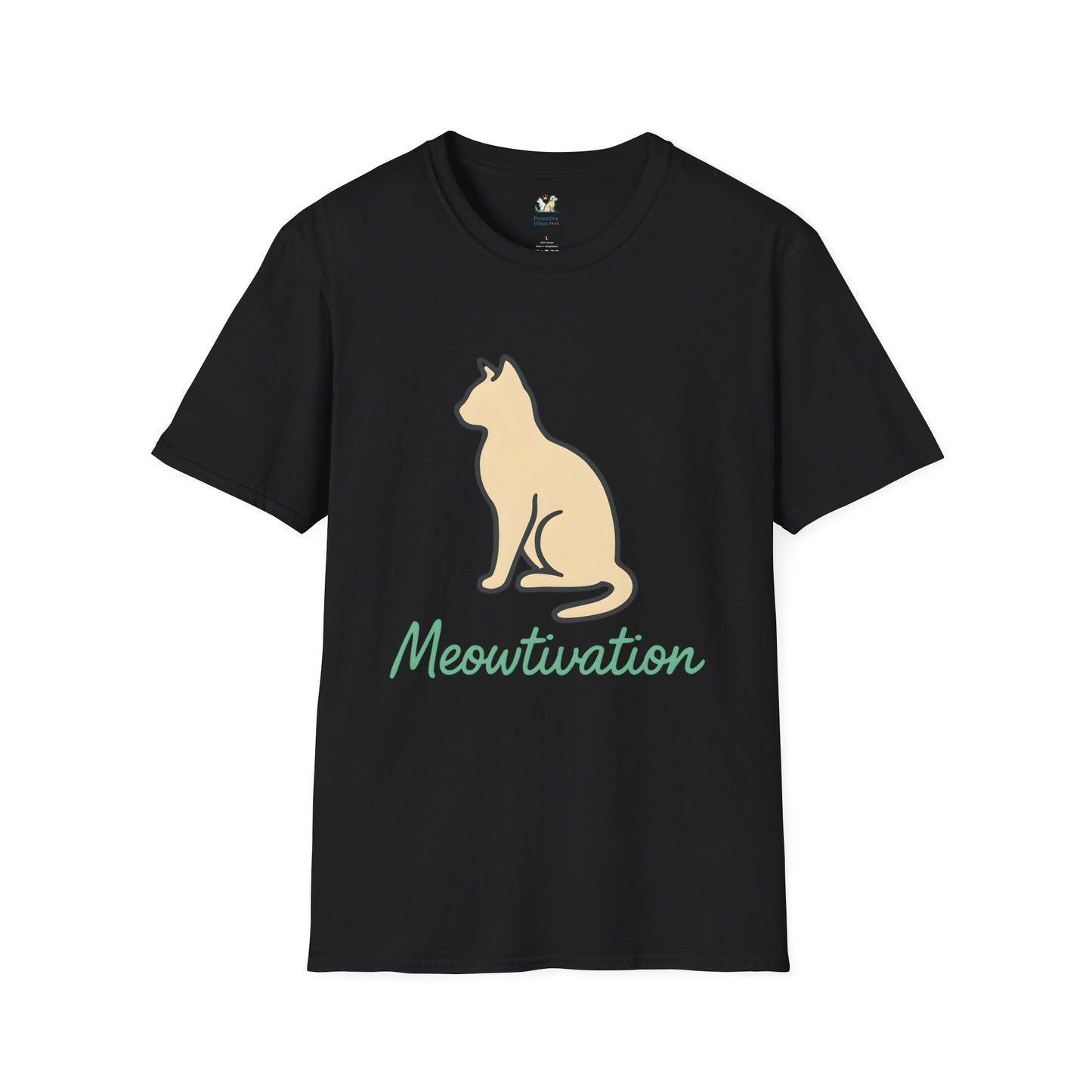 Meowtivation Cat Illustration T-Shirt