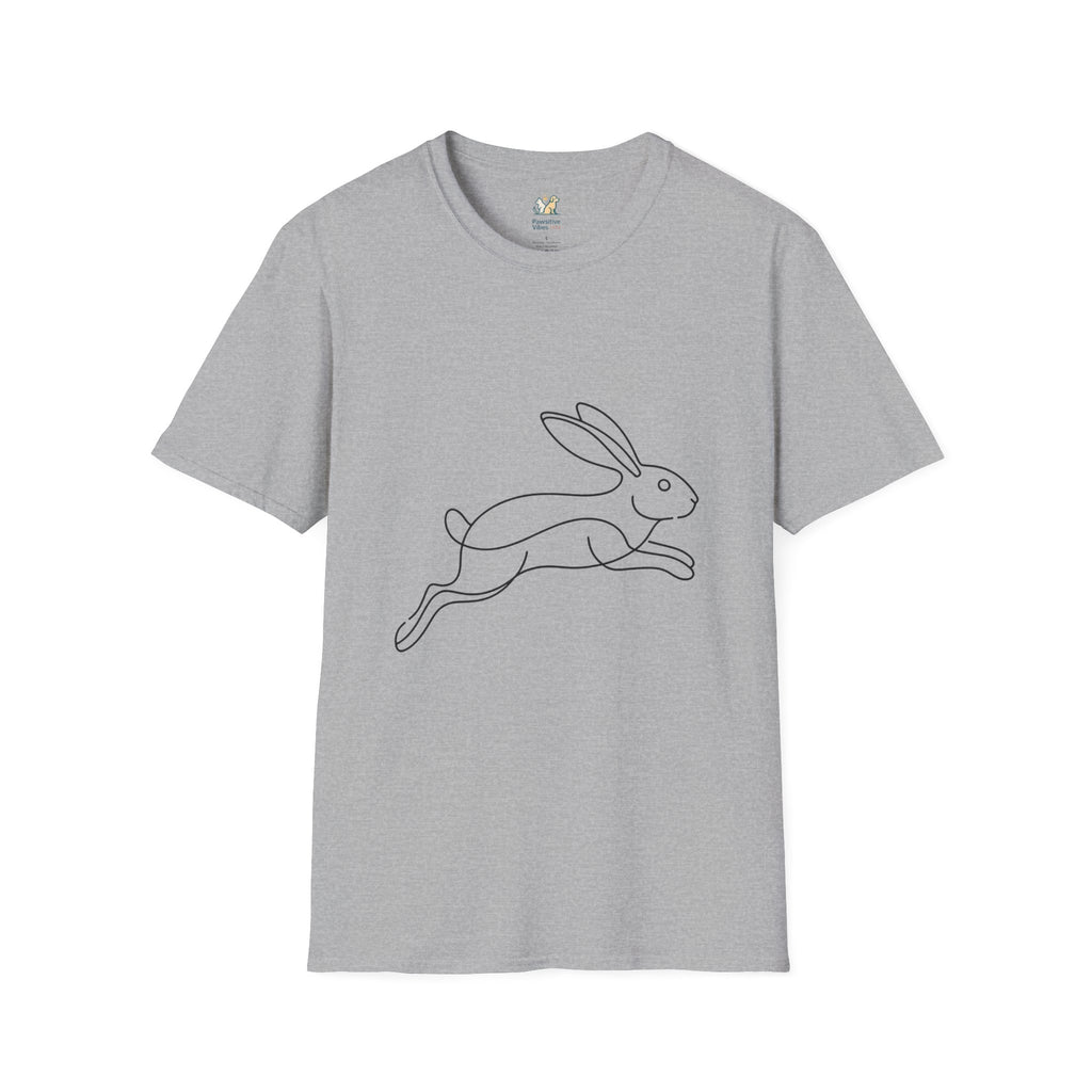 Rabbit Line ArtT-Shirt